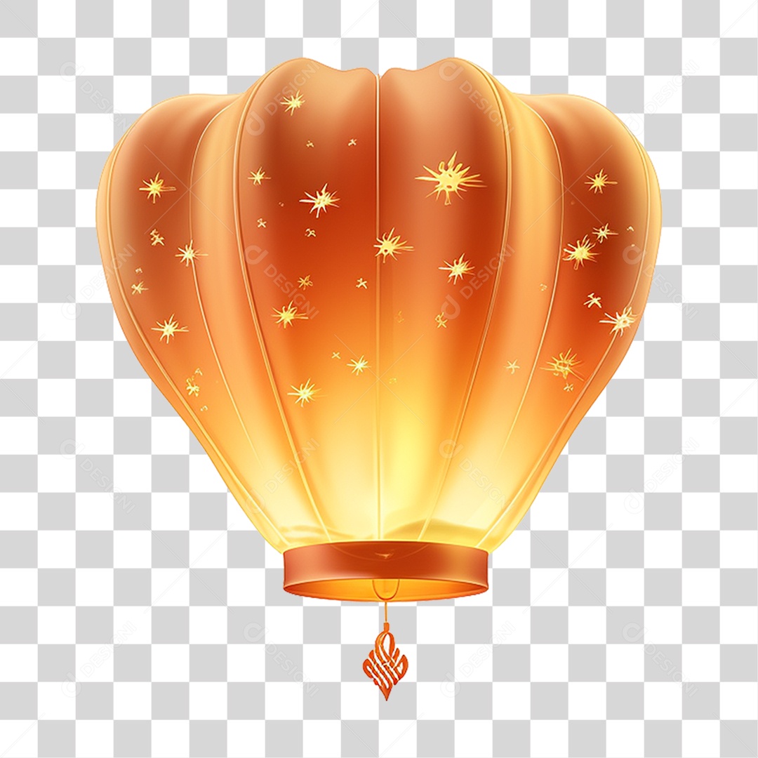 Lanterna de Ar Quente Balão PNG Transparente
