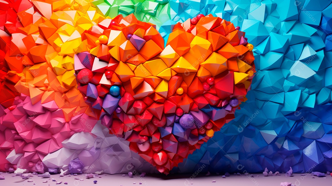 Mês e Dia do Orgulho LGBT, o amor conquista todo o dia 28 de junho. IA generativa.