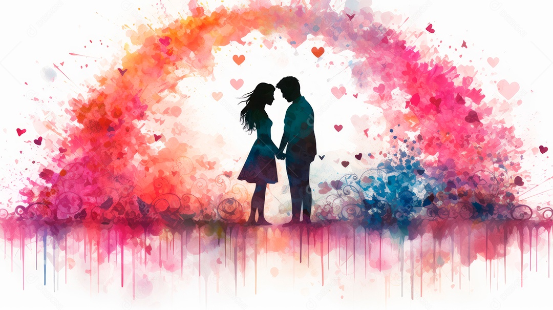 Mês e Dia do Orgulho LGBT, o amor conquista todo o dia 28 de junho. IA generativa.