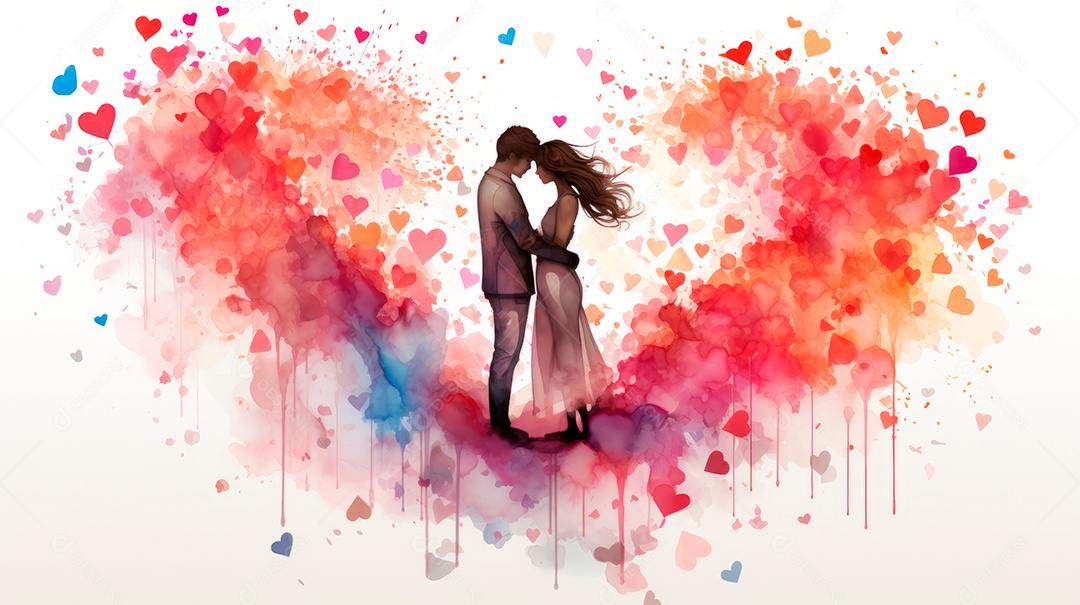 Mês e Dia do Orgulho LGBT, o amor conquista todo o dia 28 de junho. IA generativa.