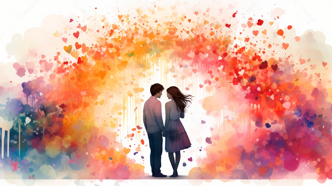 Mês e Dia do Orgulho LGBT, o amor conquista todo o dia 28 de junho. IA generativa.