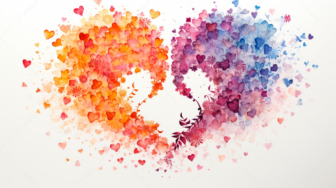 Mês e Dia do Orgulho LGBT, o amor conquista todo o dia 28 de junho. IA generativa.