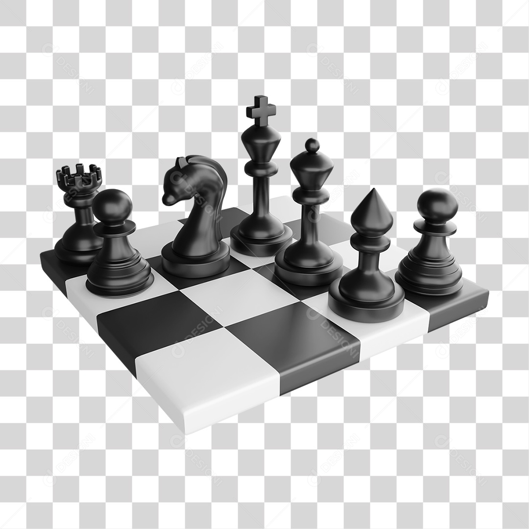 Tabuleiro de Xadrez Peças PNG Transparente