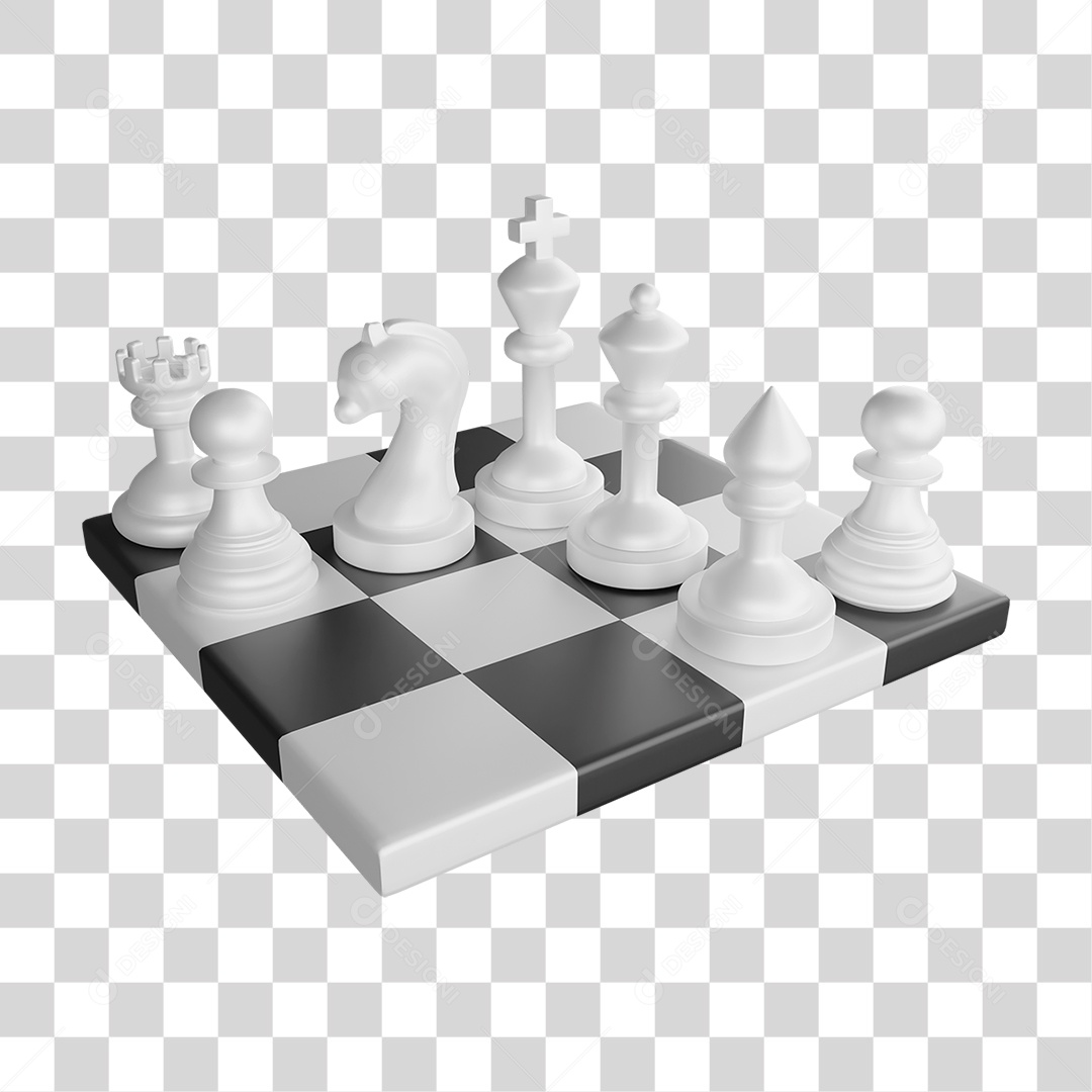 Tabuleiro de Xadrez Peças PNG Transparente