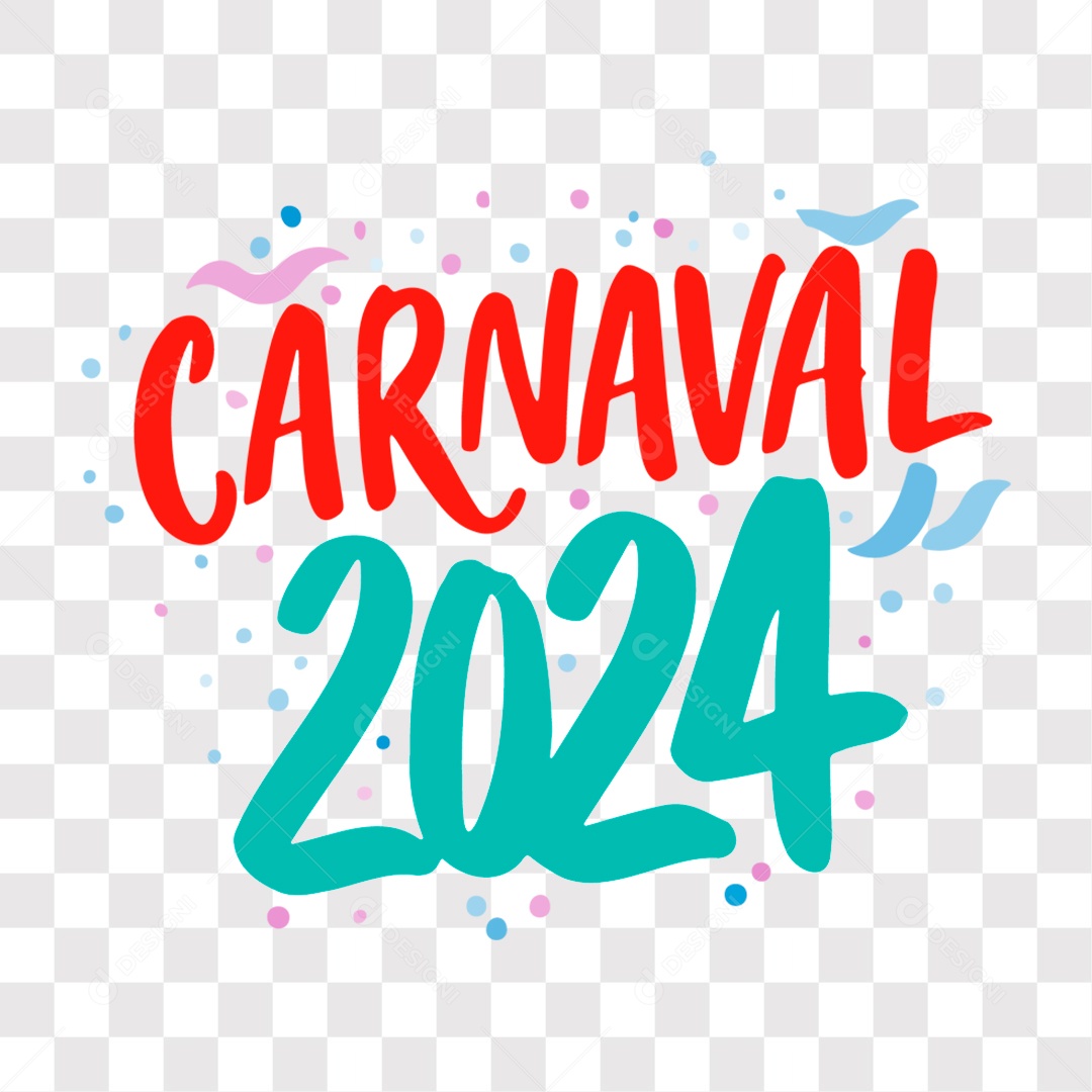 Lettering Carnaval 2024 EPS + PNG