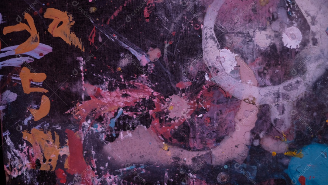 Textura abstrata de pintura multicolorida