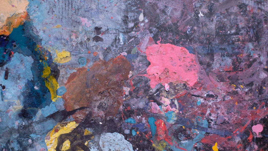 Fundo abstrato de pintura multicolorida