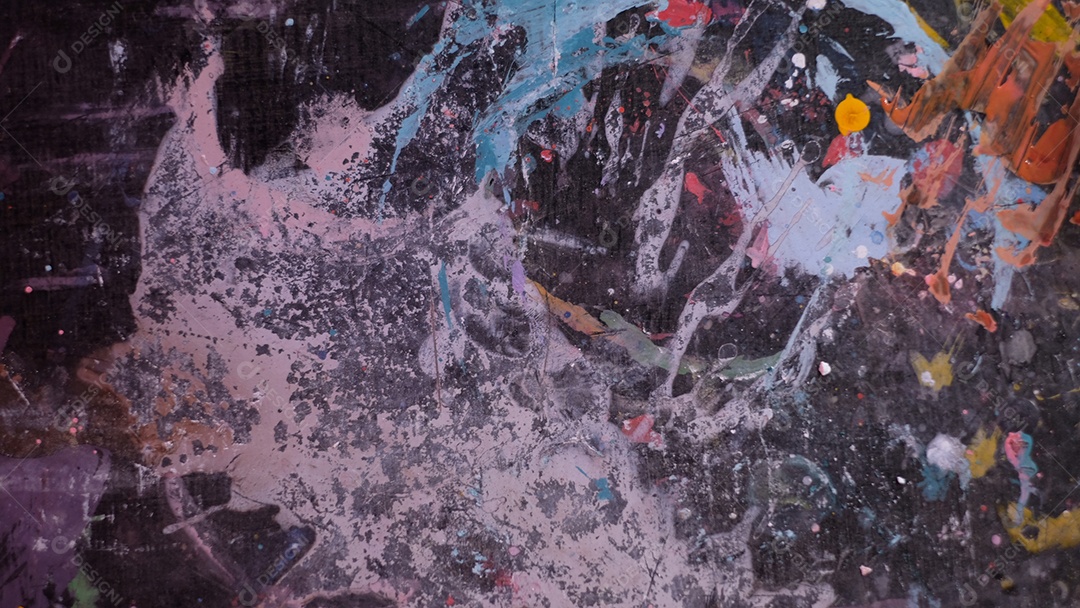 Textura abstrata de pintura multicolorida