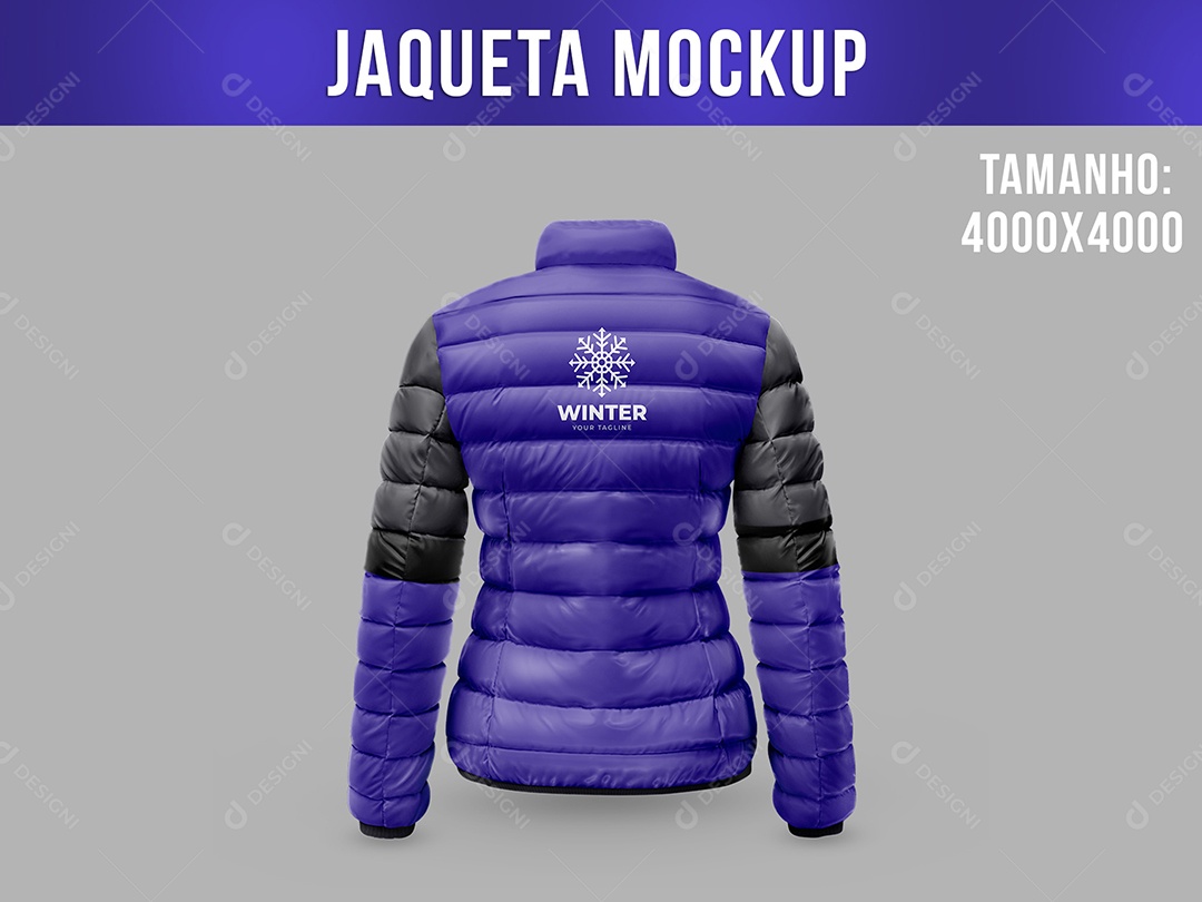 Jaqueta Costas Mockup PSD Editável