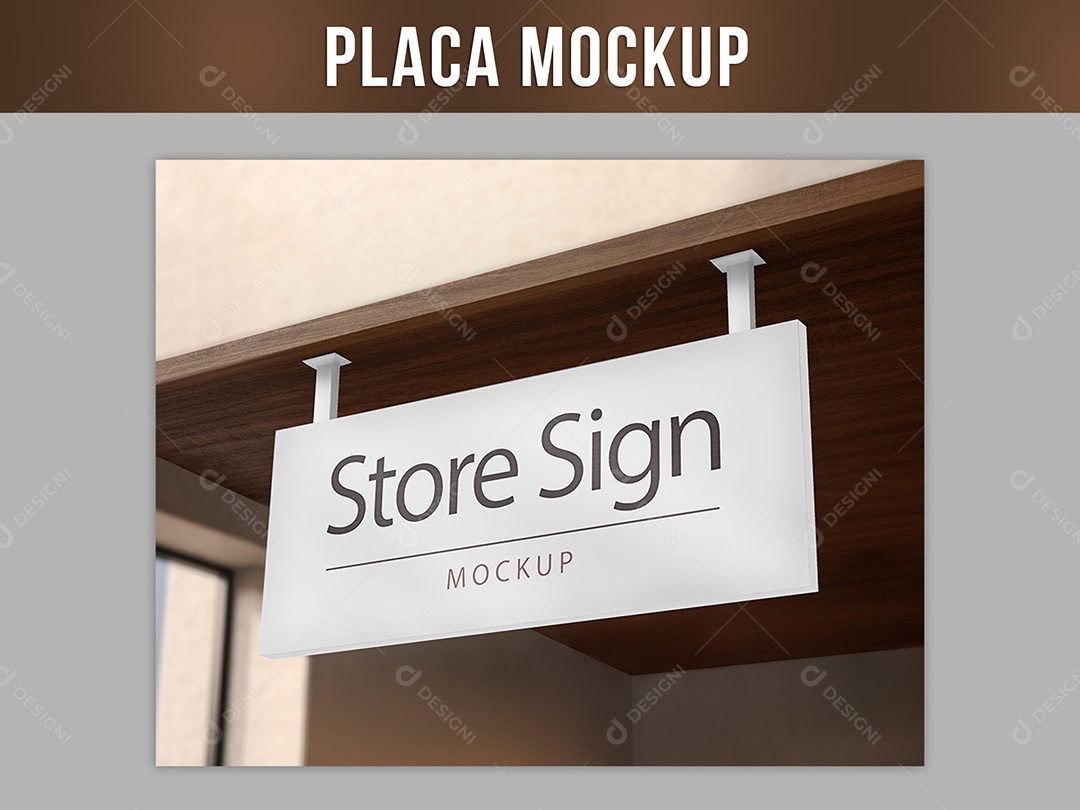 Placa Mockup PSD Editável