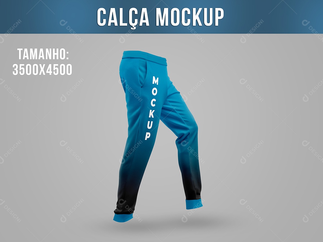 Calça Moletom Mockup PSD Editável