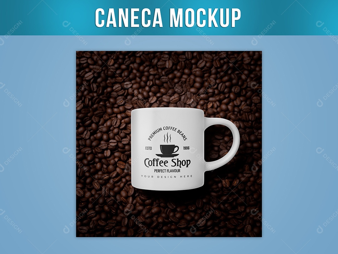 Caneca Mockup PSD Editável