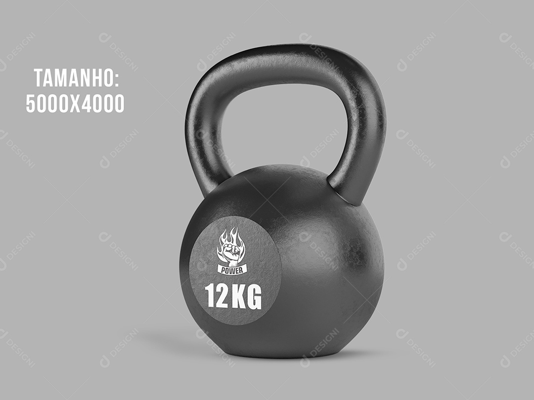 Peso de 12 Kg Mockup PSD Editável