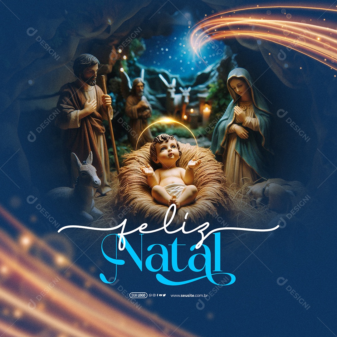 Merry Christmas December 25th Editable Social Media PSD