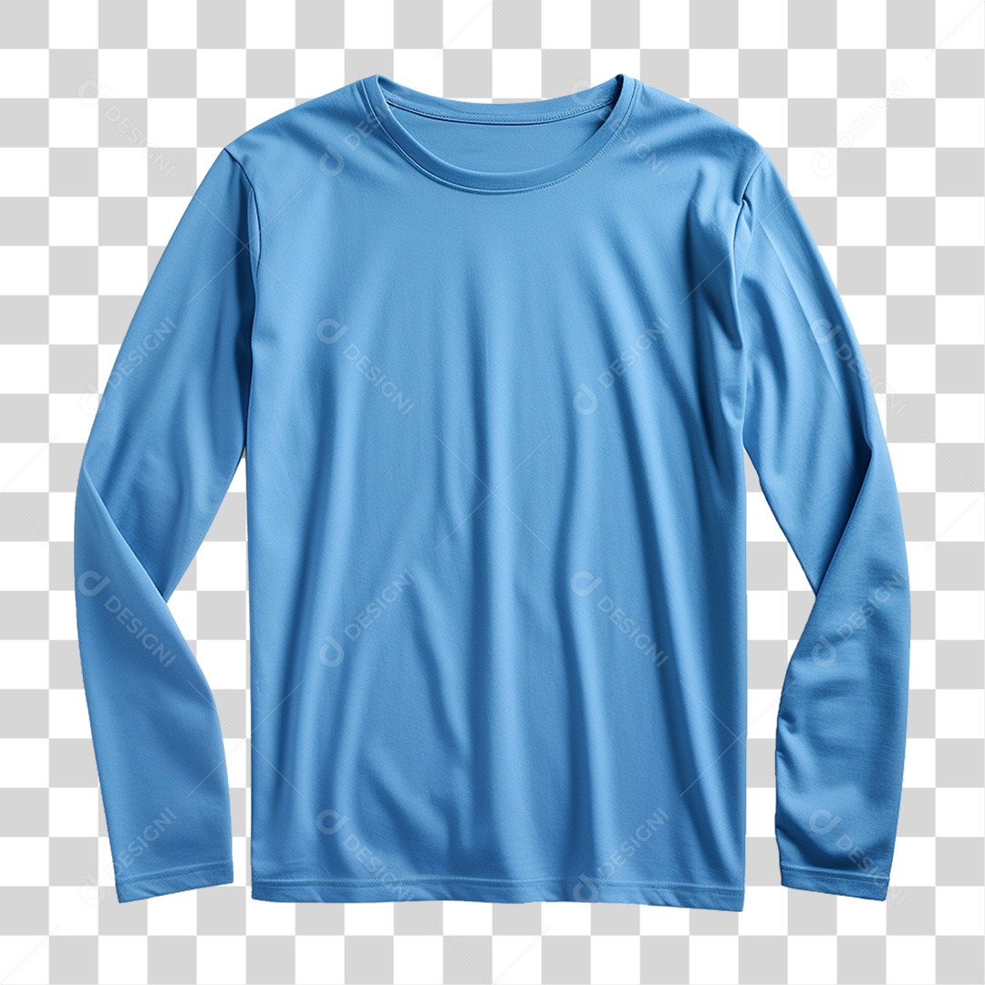 Camiseta Manga Longa PNG Transparente