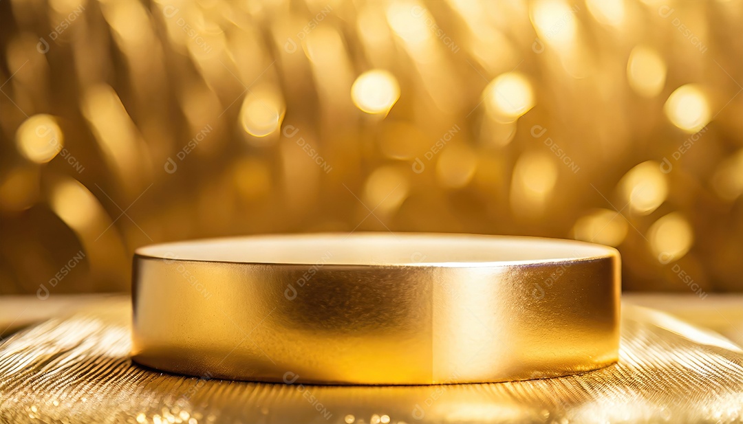 Pódio de exposição de produtos com decoração de elementos de efeito de luz