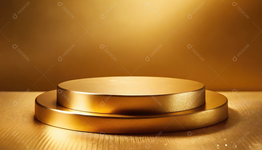 Pódio de exposição de produtos com decoração de elementos de efeito de luz