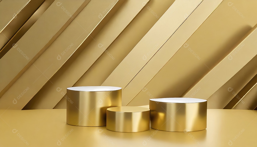 Pódio de exposição de produtos com sombra de folhas naturais no fundo da parede