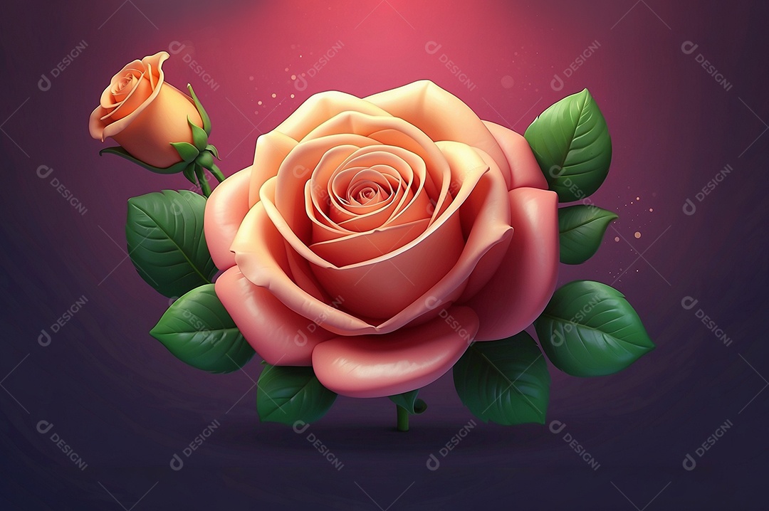 Dia da mulher rosas contra fundo colorido