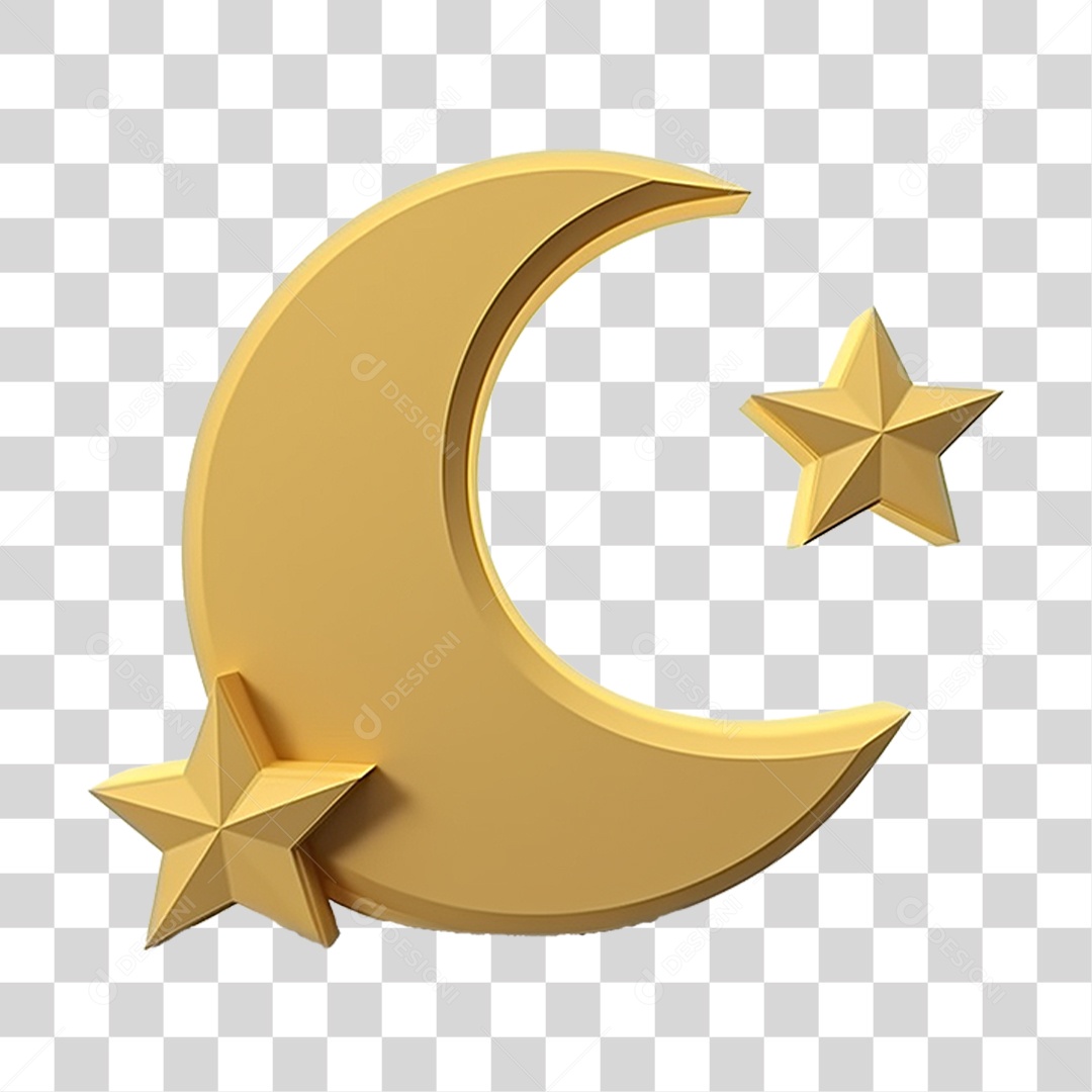 Elemento 3D Jejum Ramadan PNG Transparente