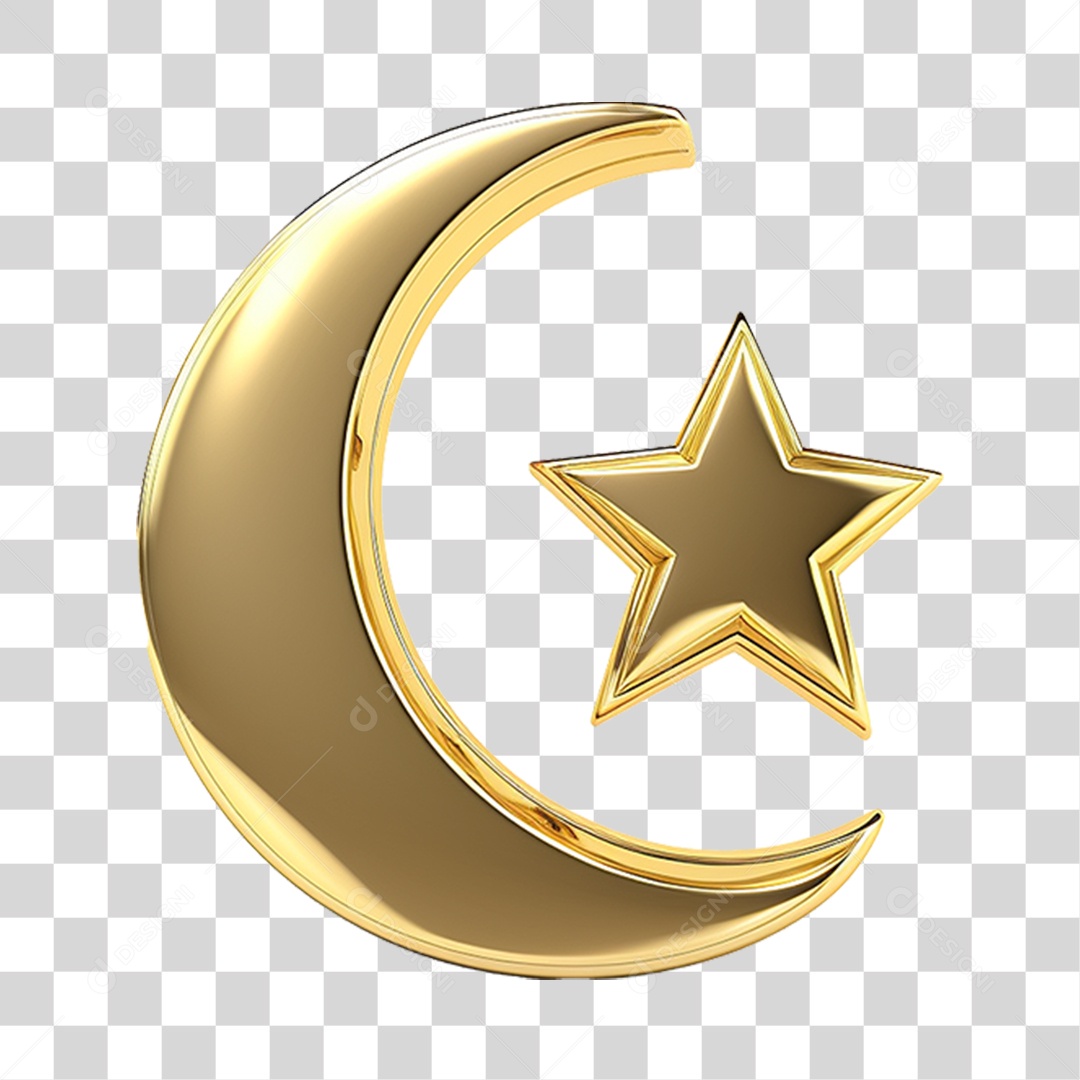 Elemento 3D Jejum Ramadan PNG Transparente