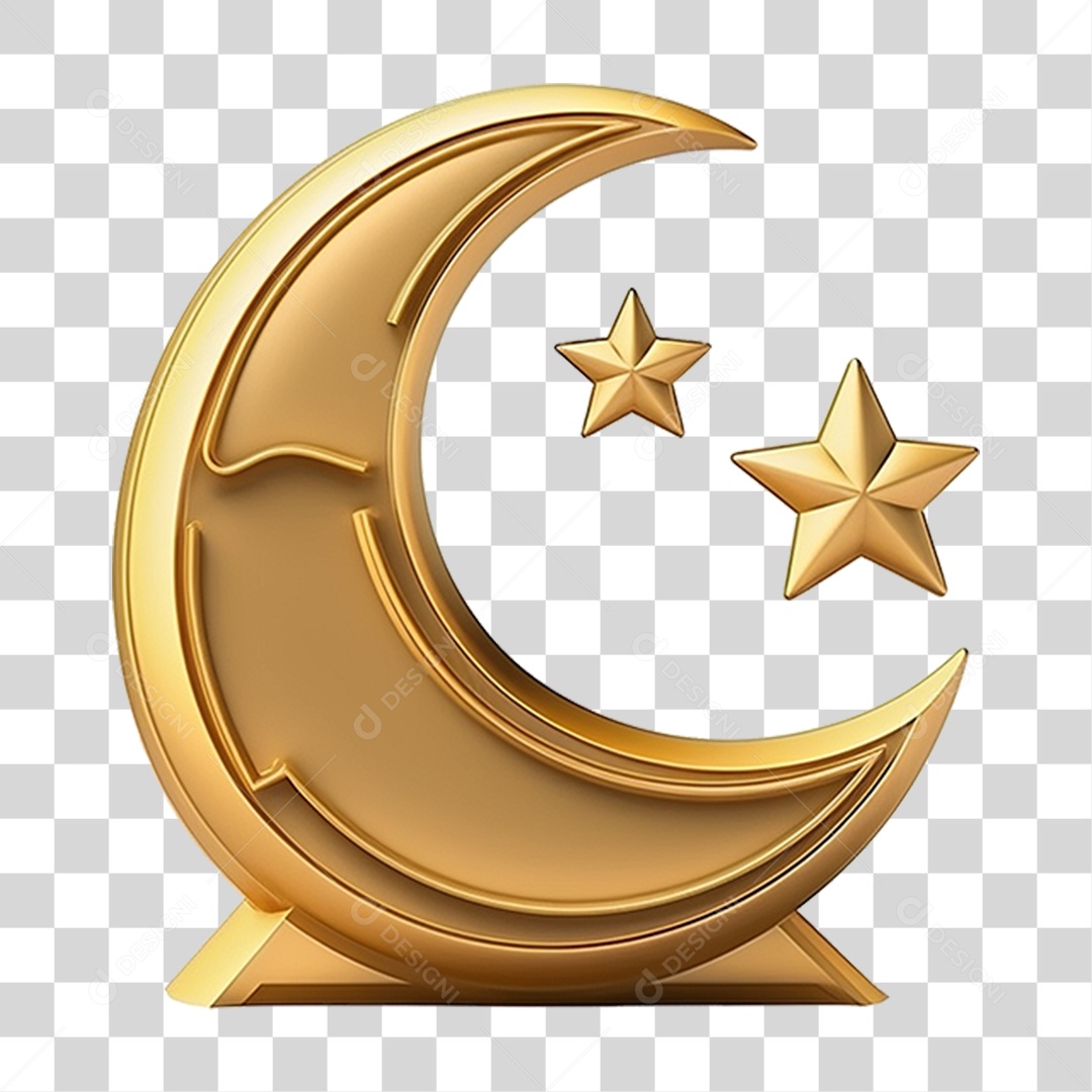 Elemento 3D Jejum Ramadan PNG Transparente