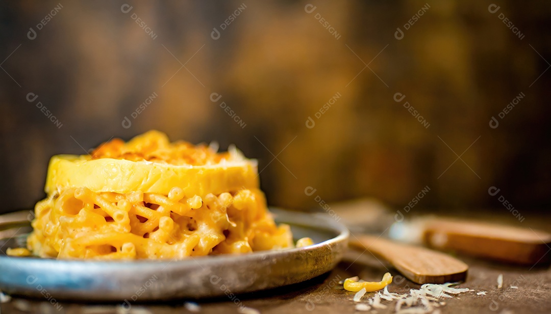 Macarrão caseiro quente e delicioso