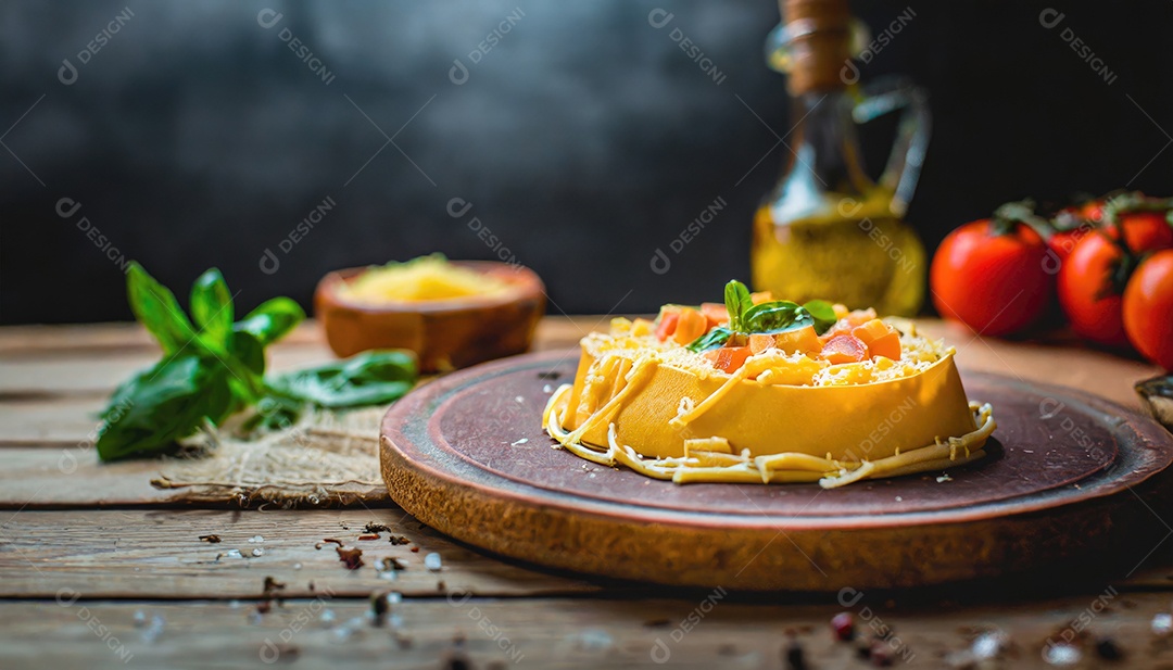 Macarrão americano com molho de queijo Cheddar.