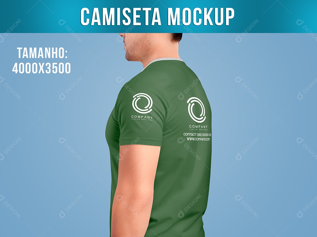 Camiseta Mockup PSD Editável