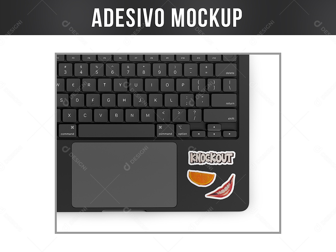 Adesivo Mockup PSD Editável