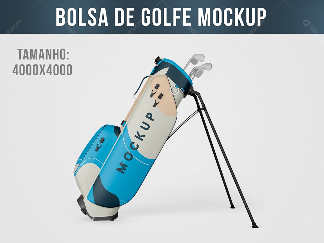 Bolsa De Golf Mockup PSD Editável