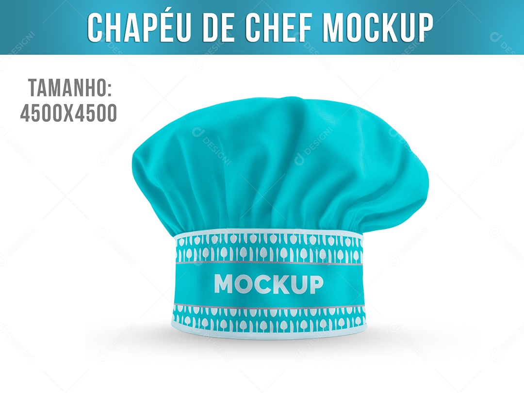 Chapéu De Chef Mockup PSD Editável