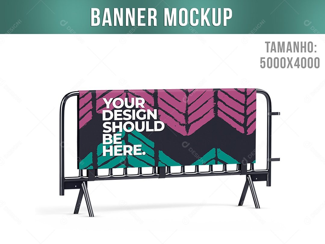 Banner Lateral Mockup PSD Editável