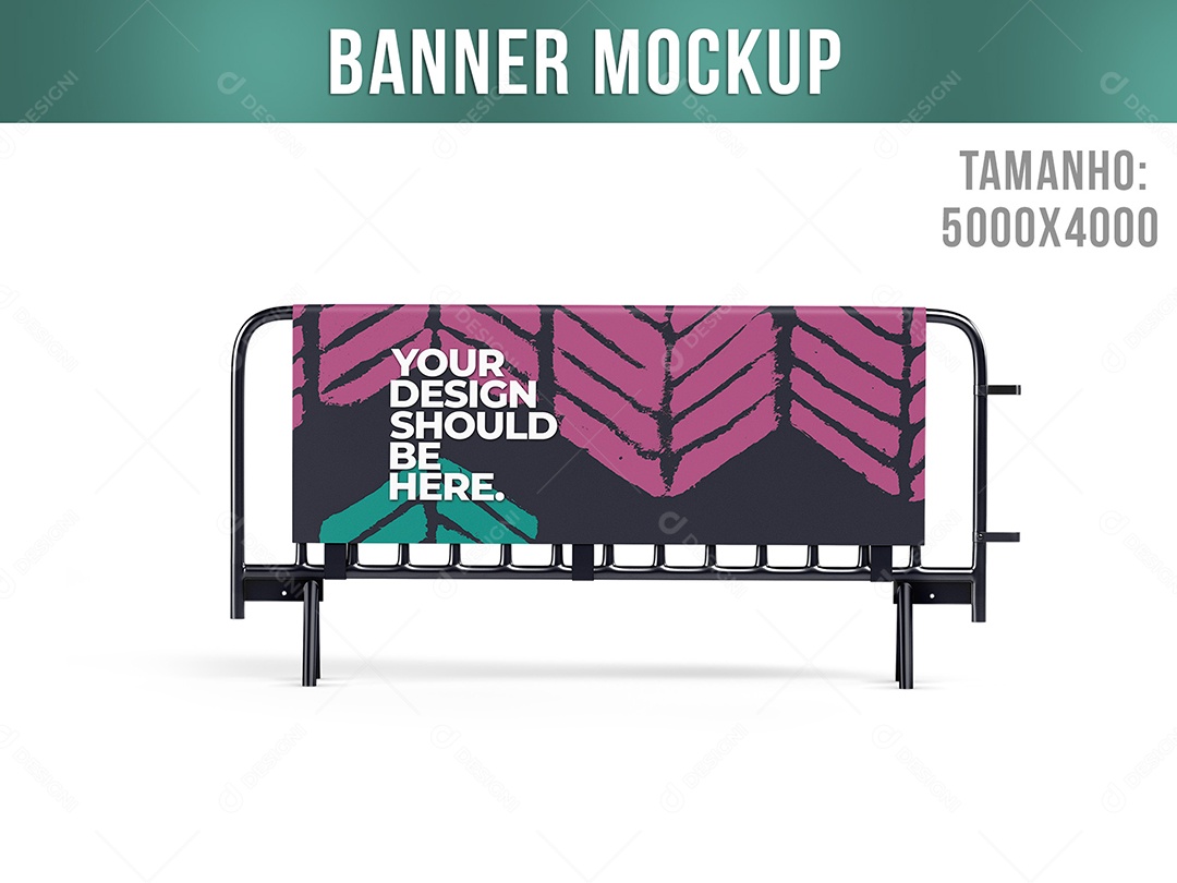 Banner Frente Mockup PSD Editável