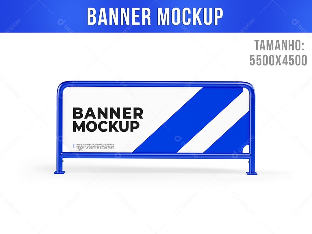 Banner Frente Mockup PSD Editável