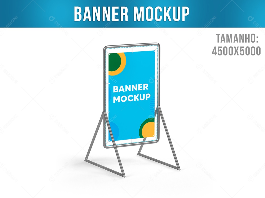Mockup Banner Lateral PSD Editável