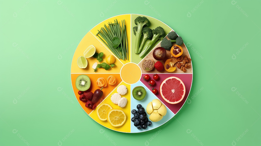 Imagem fitness com tabela alimentar