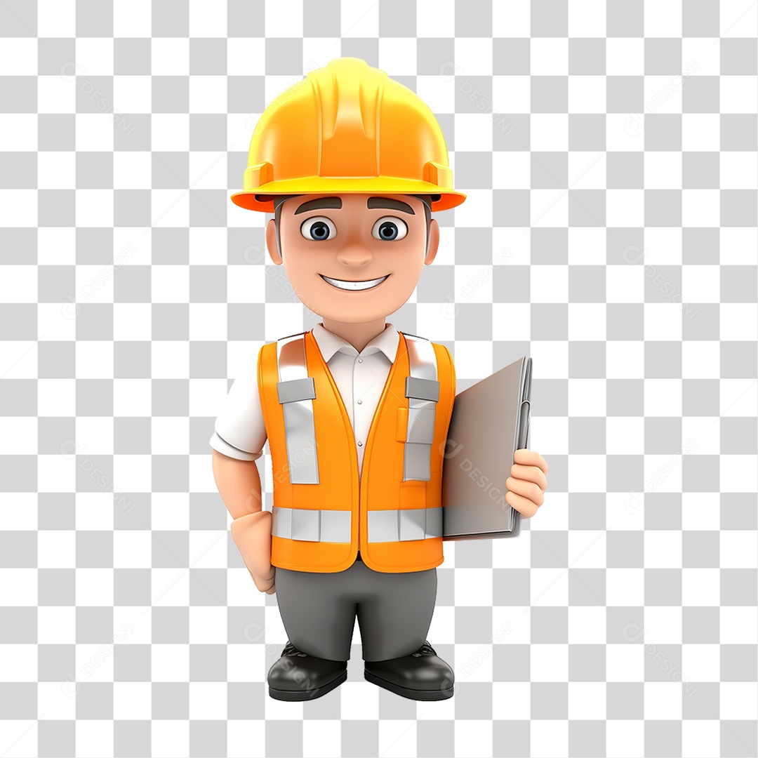 Trabalhador Engenheiro PNG Transparente