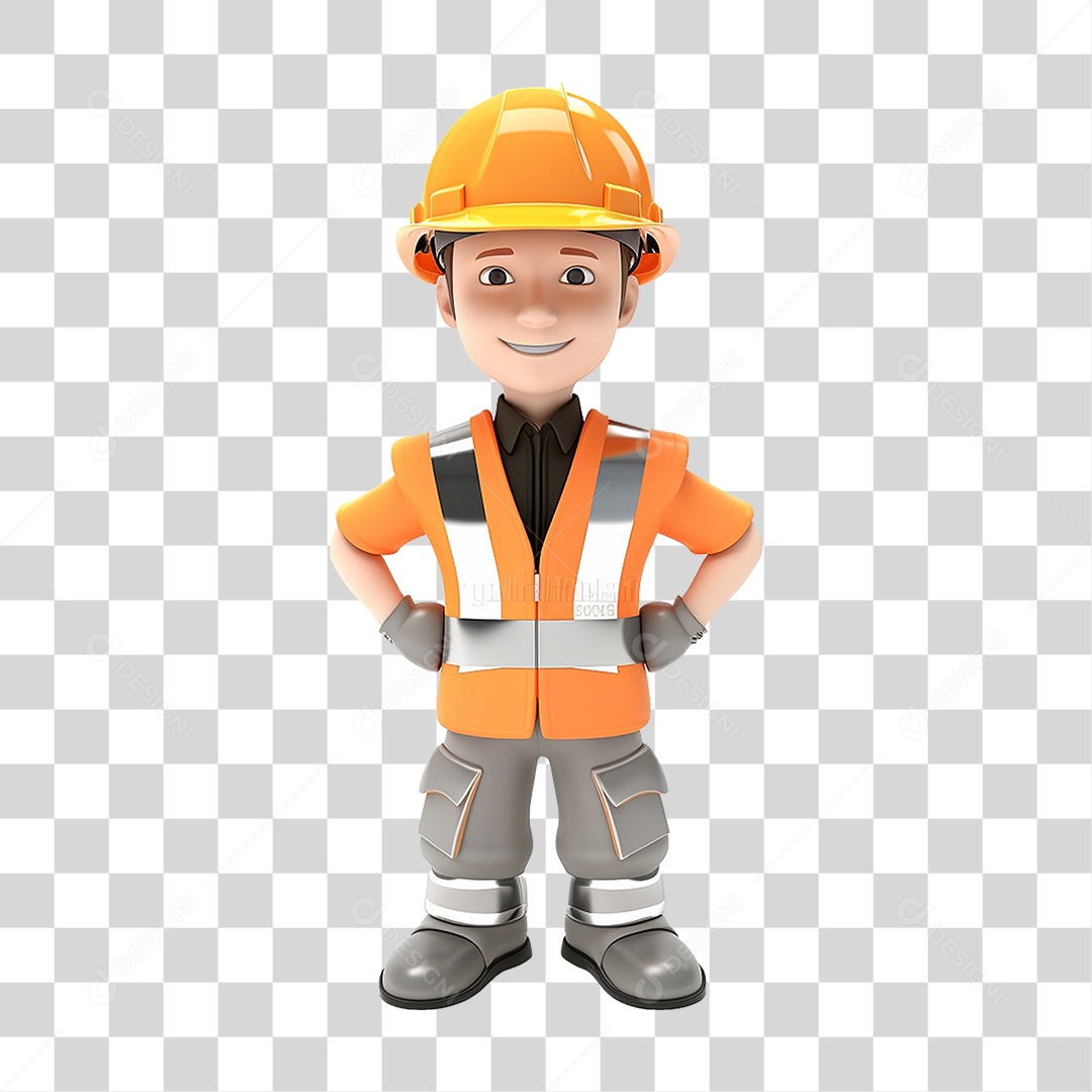 Trabalhador Engenheiro PNG Transparente