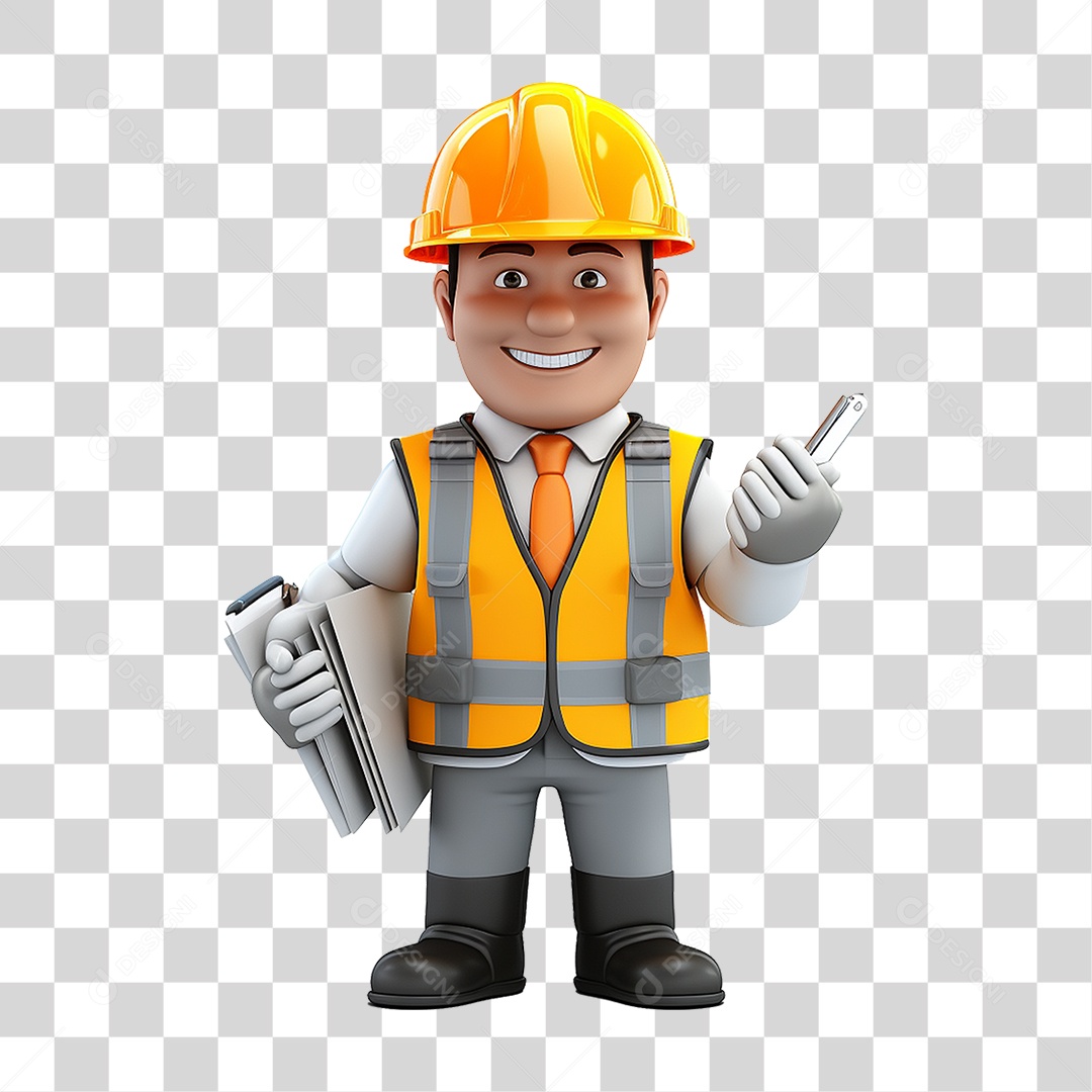 Trabalhador Engenheiro PNG Transparente