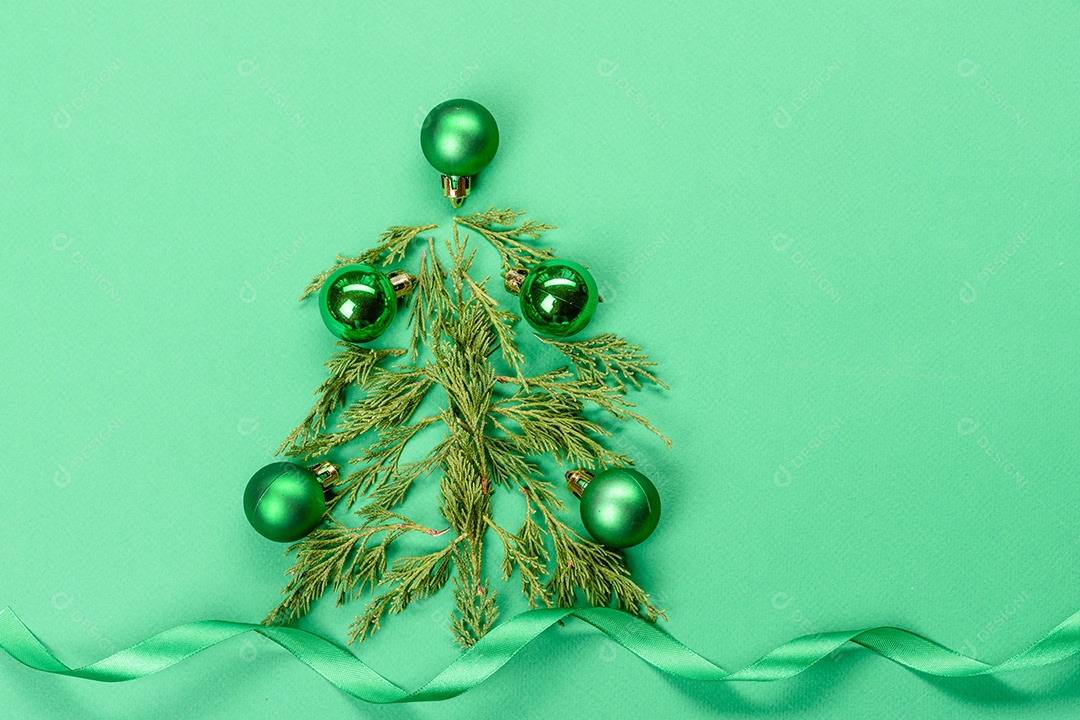 Fundo decorativo colorido brilhante de Natal com decorações de Ano Novo