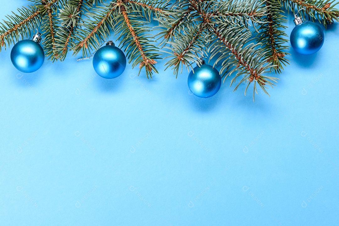 Fundo decorativo colorido brilhante de Natal com decorações de Ano Novo