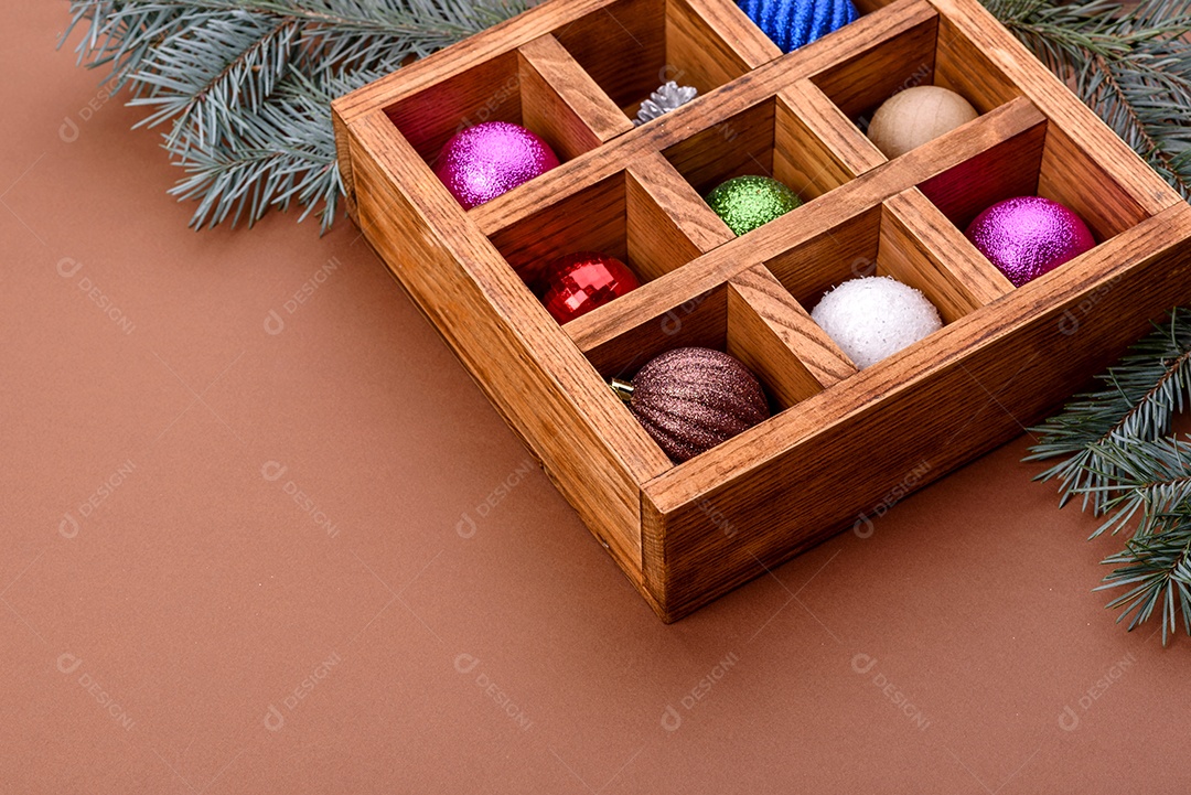 Fundo decorativo colorido brilhante de Natal