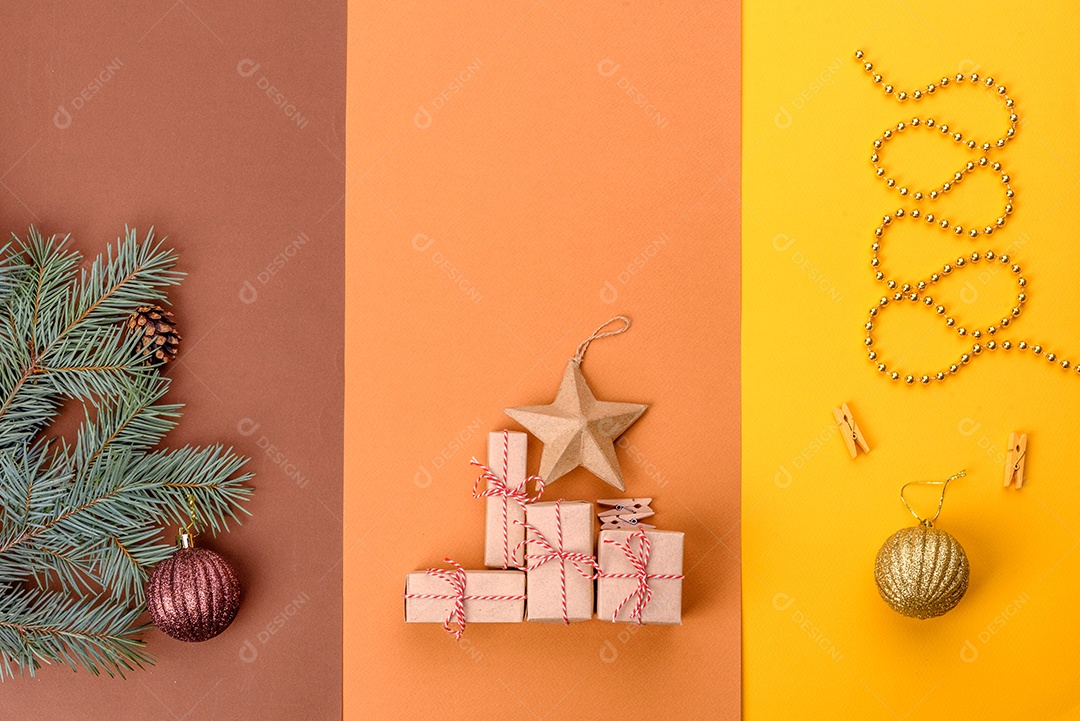 Fundo decorativo colorido brilhante de Natal