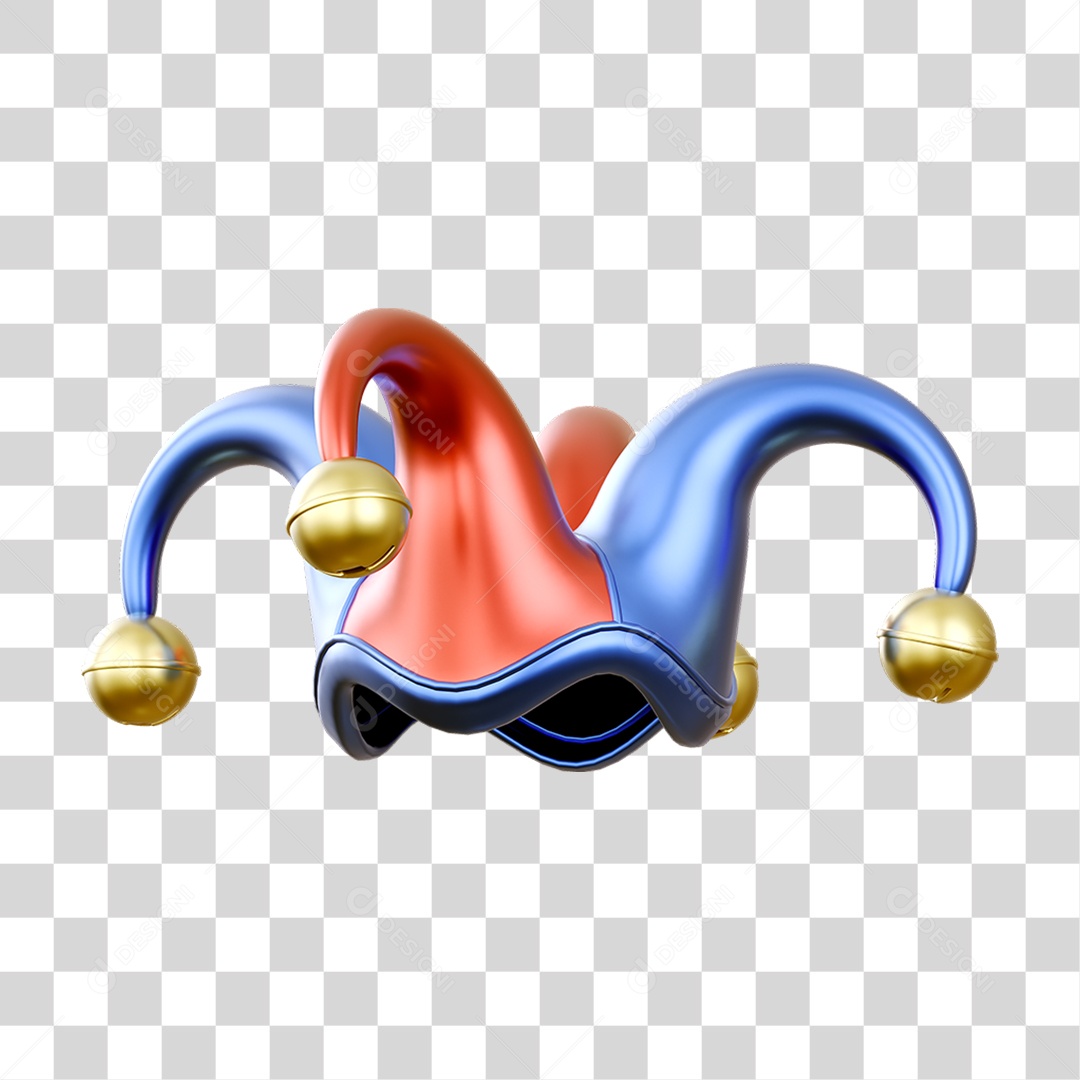 Chapéu Coringa Fantasia de Carnaval PNG Transparente