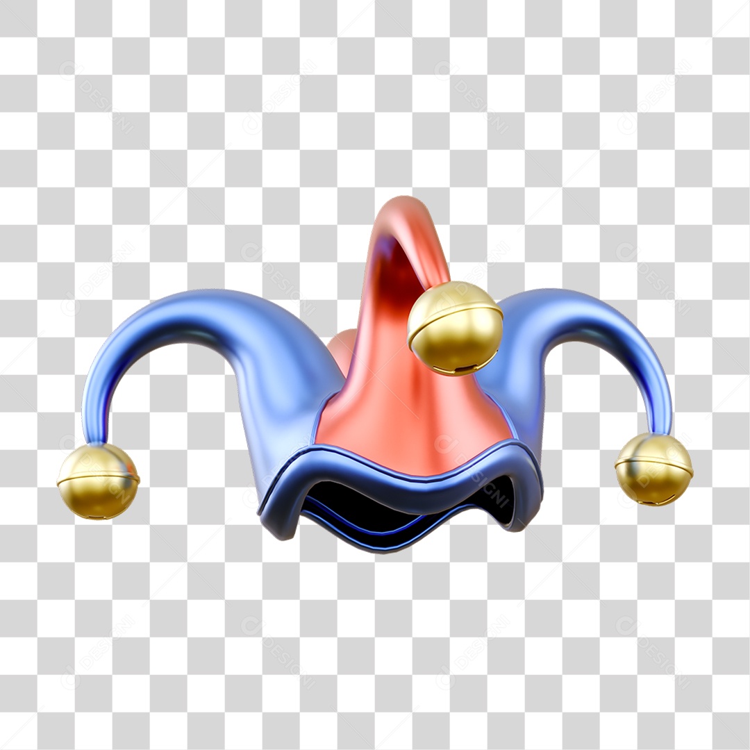 Chapéu Coringa Fantasia de Carnaval PNG Transparente