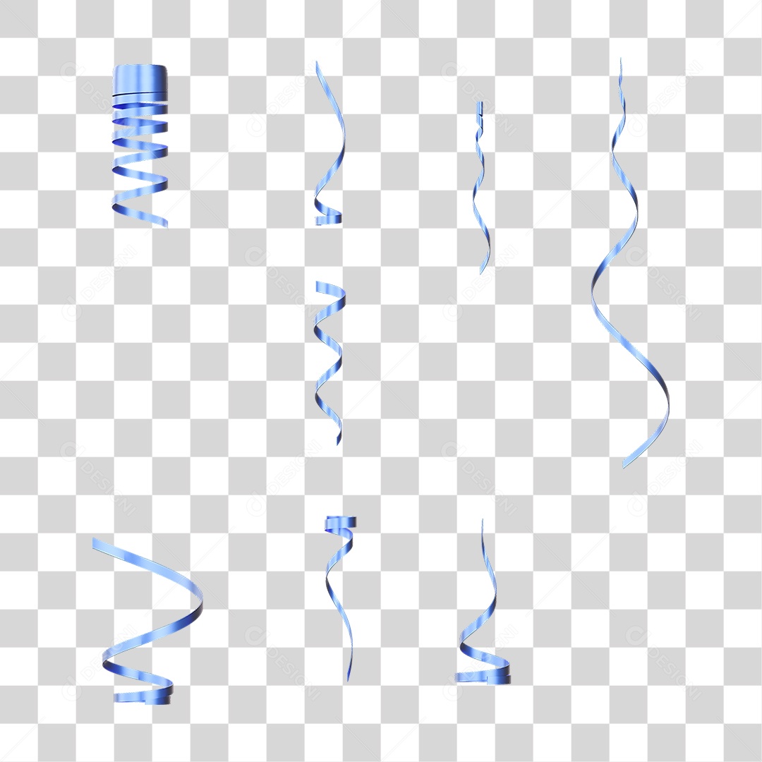 Fitas Enfeites Confetes Decorações Carnaval PNG Transparente