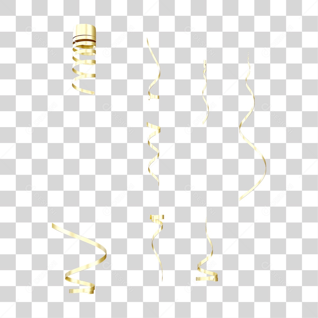 Fitas Enfeites Confetes Decorações Carnaval PNG Transparente