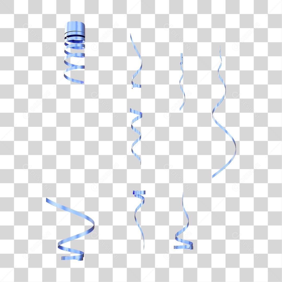 Fitas Enfeites Confetes Decorações Carnaval PNG Transparente