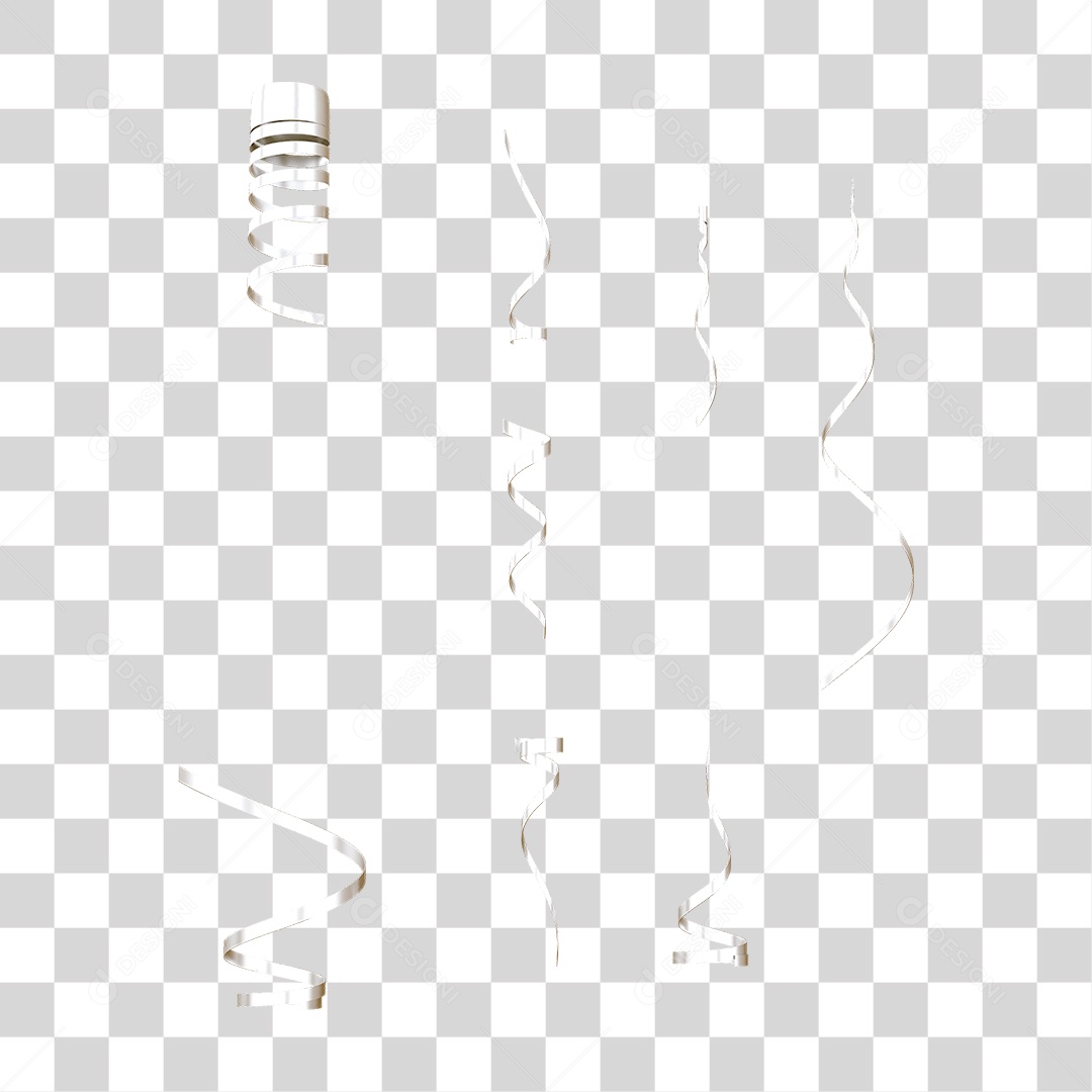 Fitas Enfeites Confetes Decorações Carnaval PNG Transparente